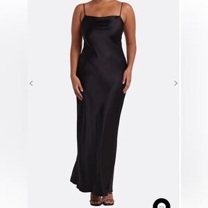 Bec + Bridge Dreamer Tie Back Maxi Dress Elegant Black Evening Gown